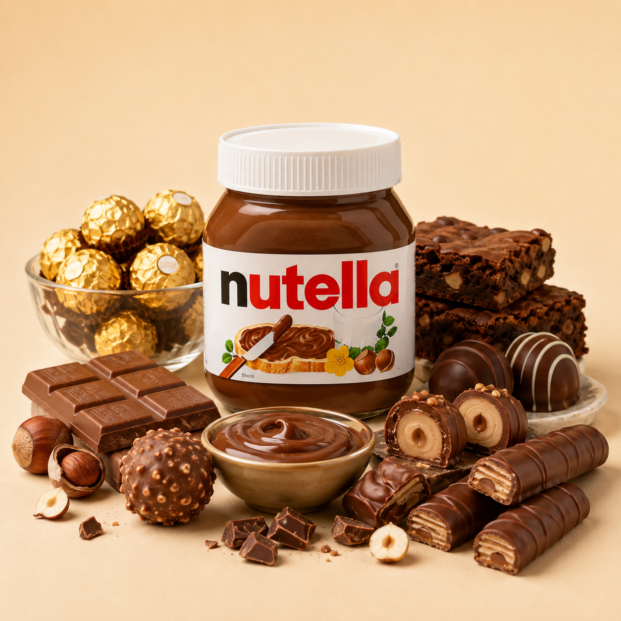 Chocolates e Nutella